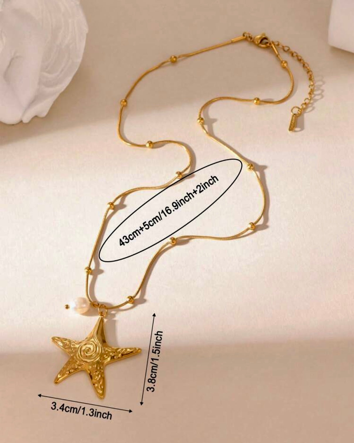 Estrella de Mar Stainless Steel Necklace