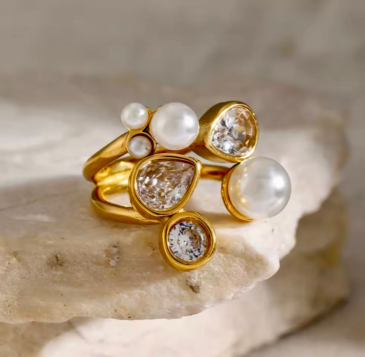 Charlotte Stainless Steel Ring