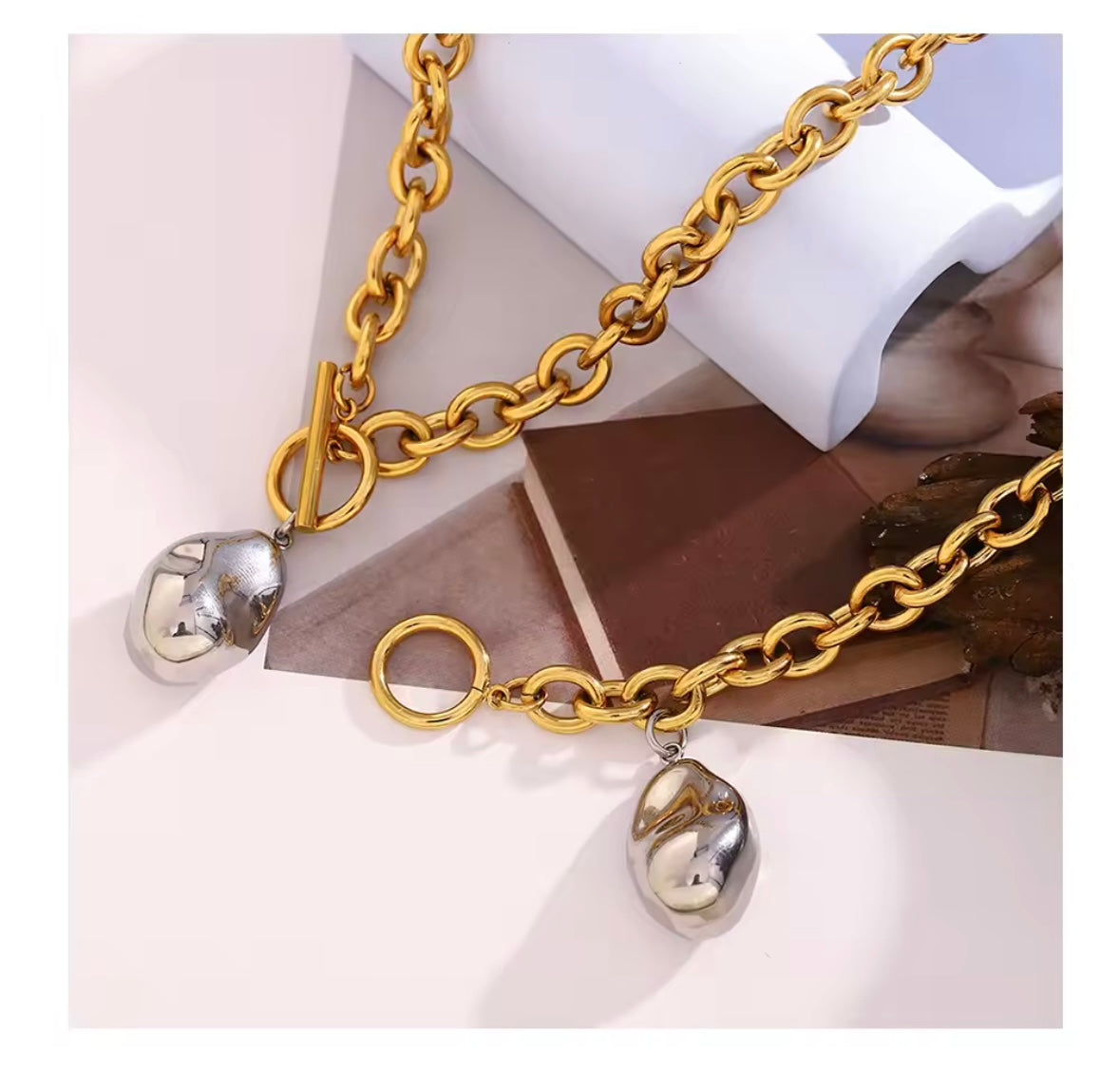 Bold Stainless Steel Necklace