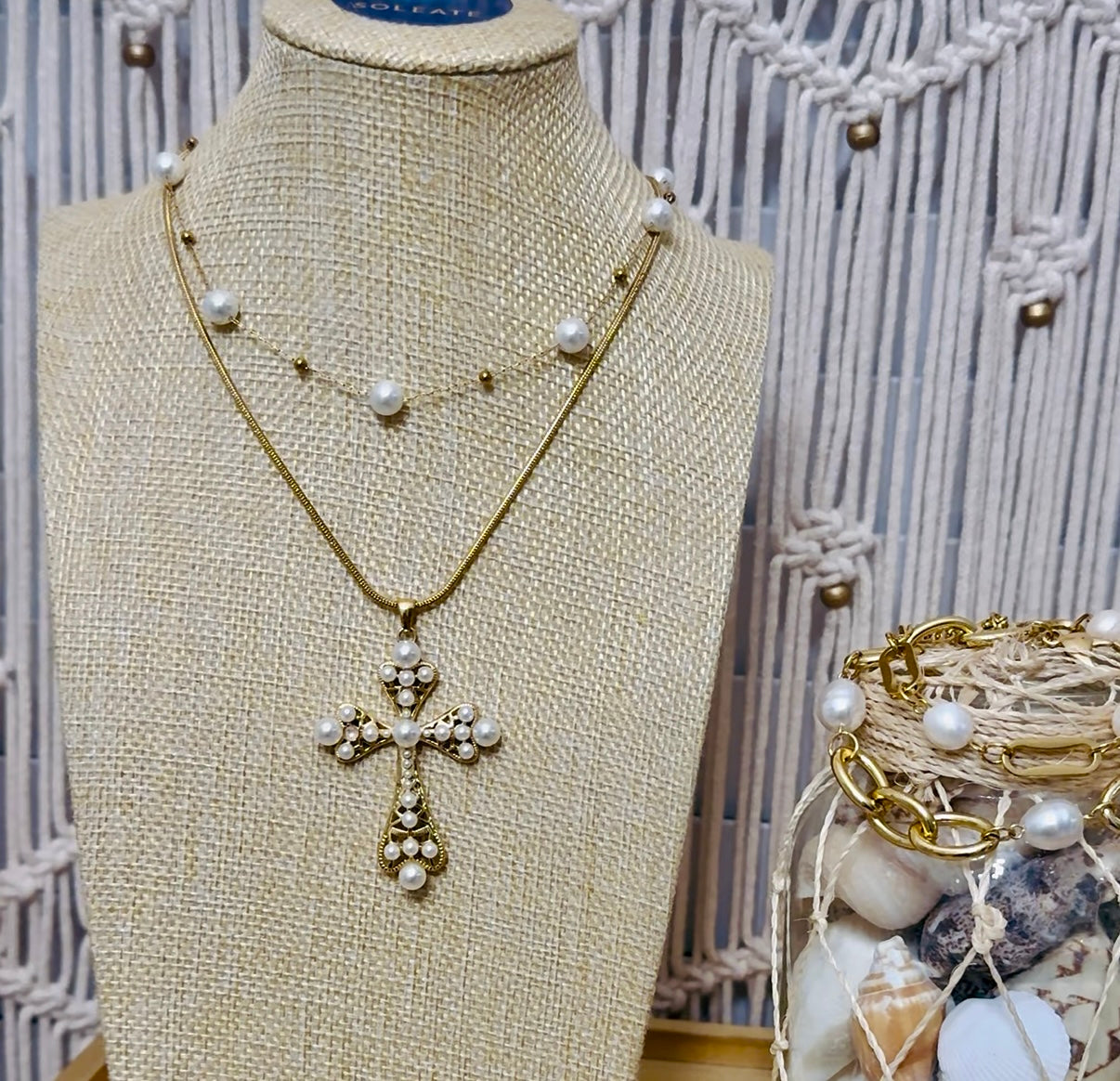 Serena Cross Stainless Steel Necklace