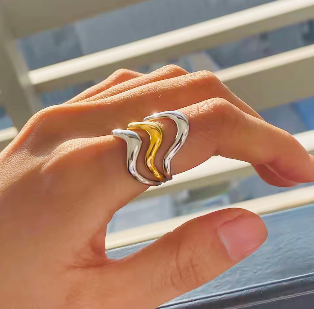 Nuria Stainless Steel Ring