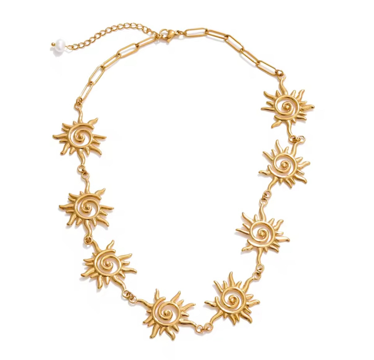 Sunny Sky Stainless Steel Necklace Set