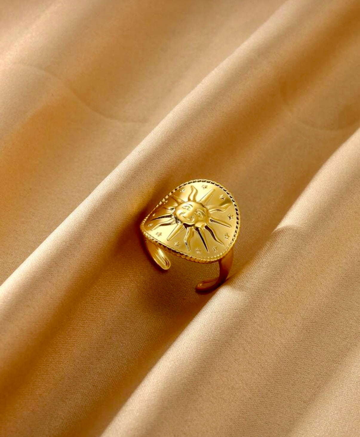 Sunny Vibes Stainless Steel Ring