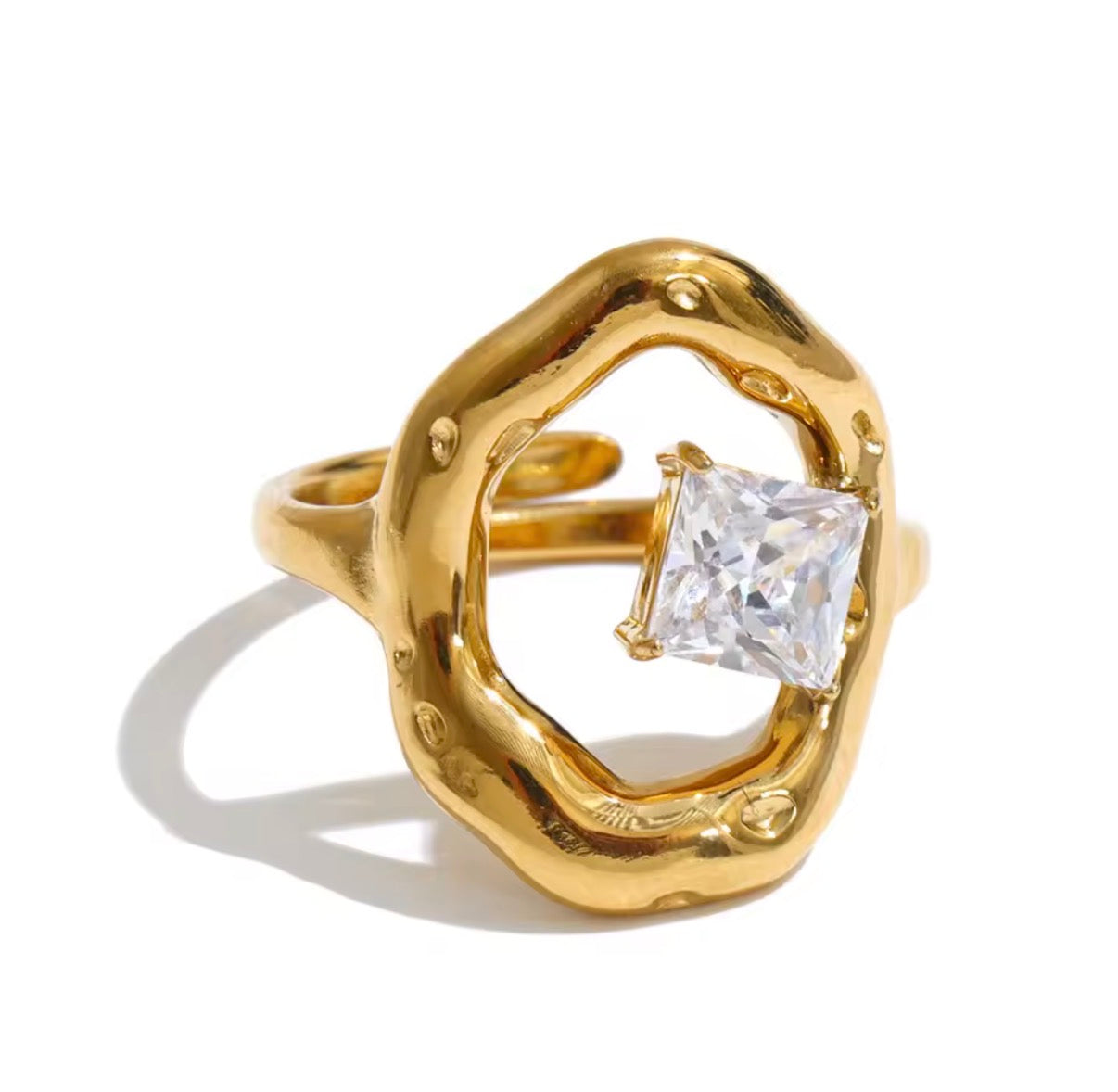 Shine Circle Stainless Steel Ring