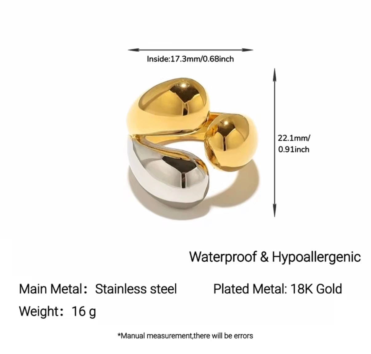 Jane Stainless Steel Ring