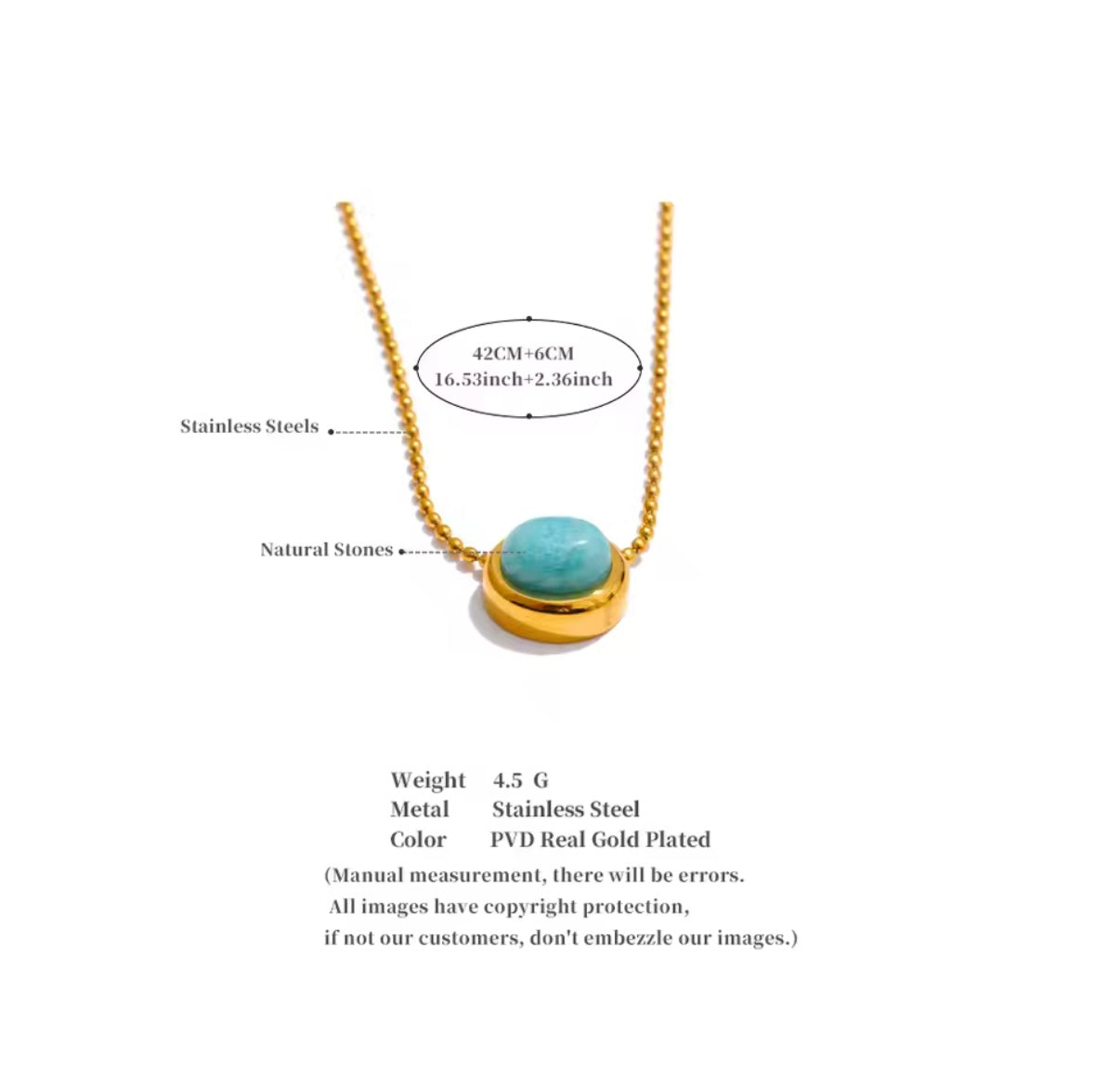 Zoe Stainless Steel Necklace