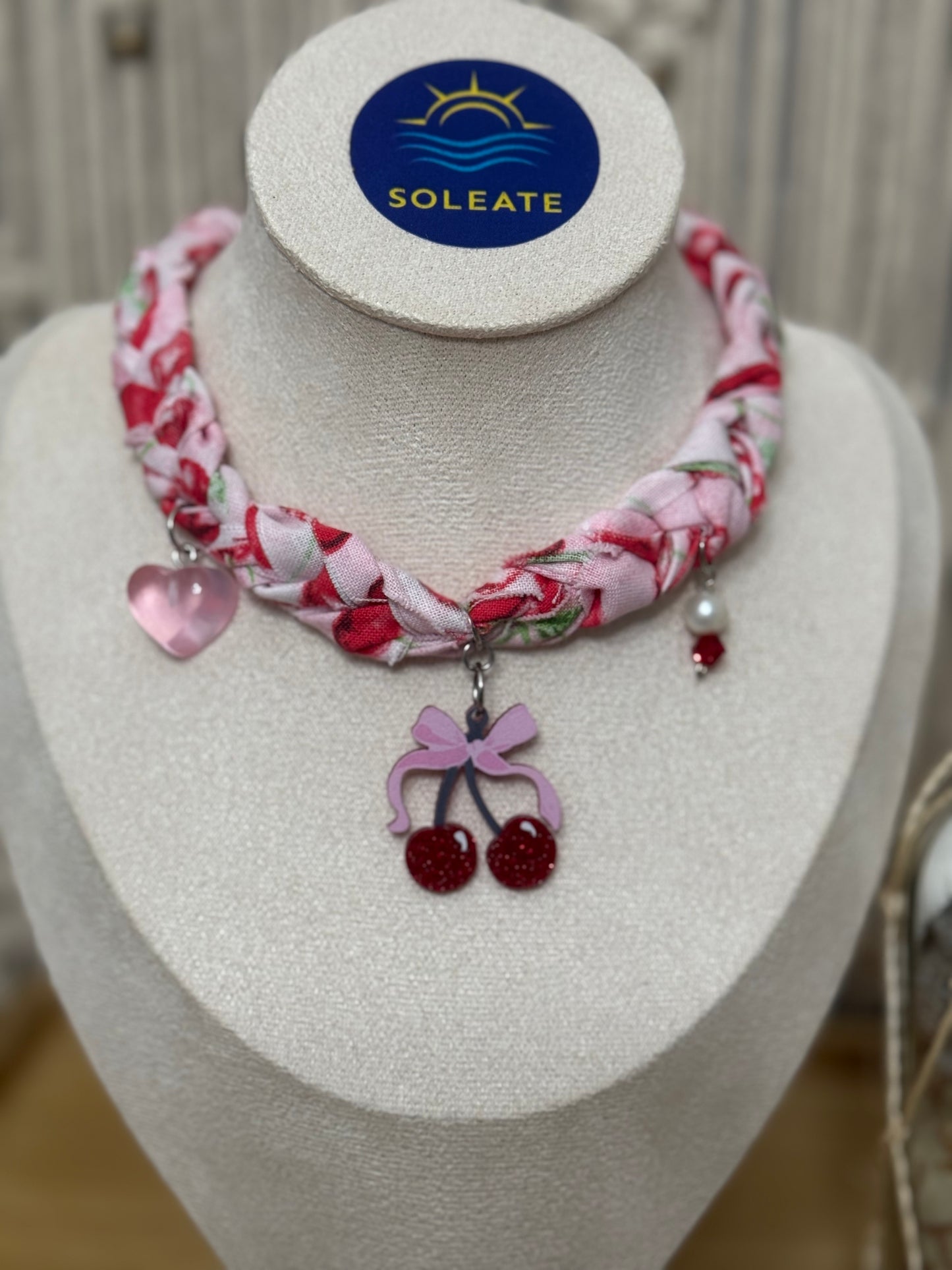 Cherry On Top Bandana Necklace