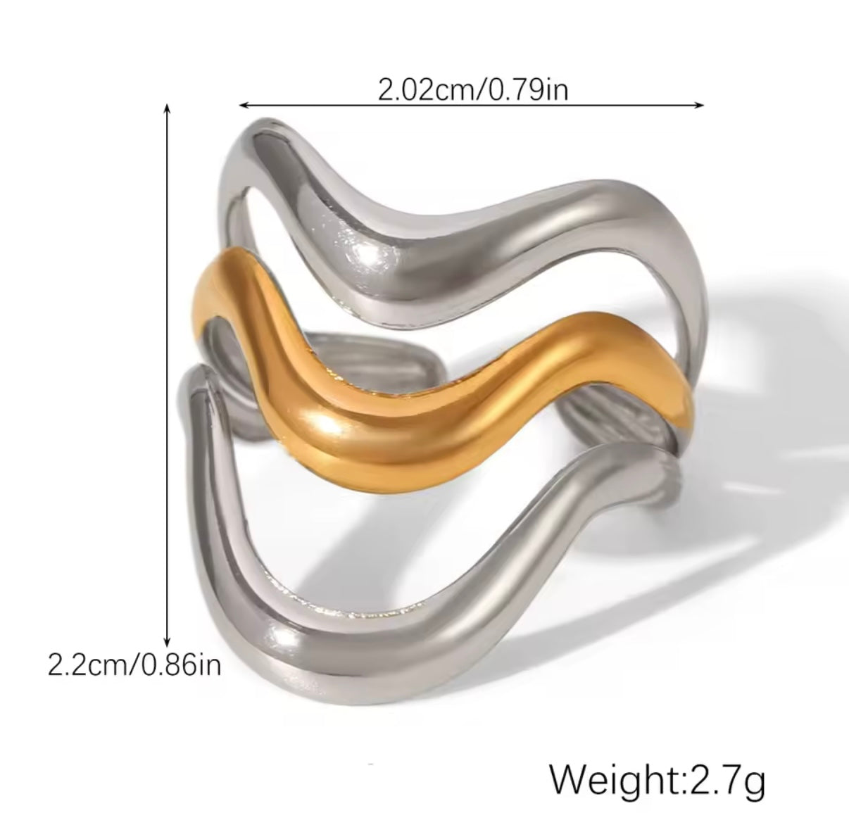 Nuria Stainless Steel Ring