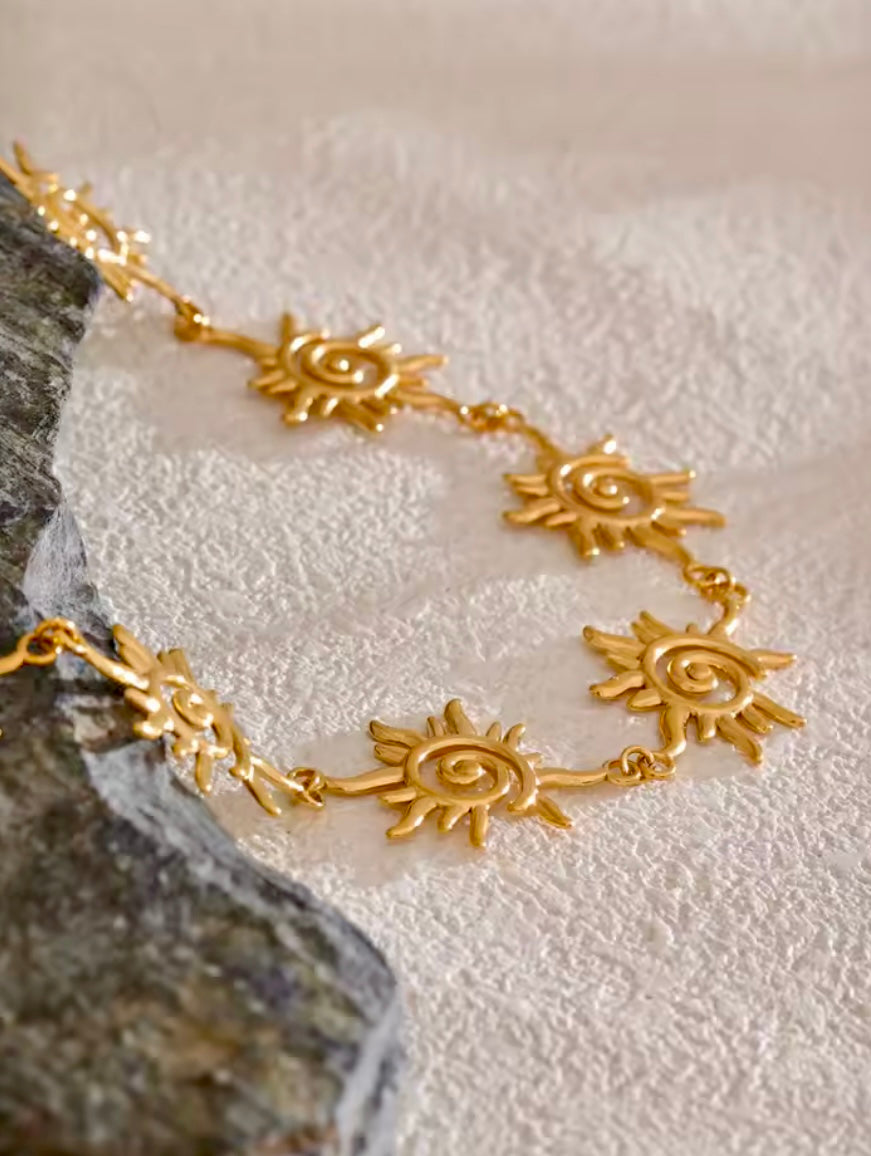 Sunny Sky Stainless Steel Necklace Set