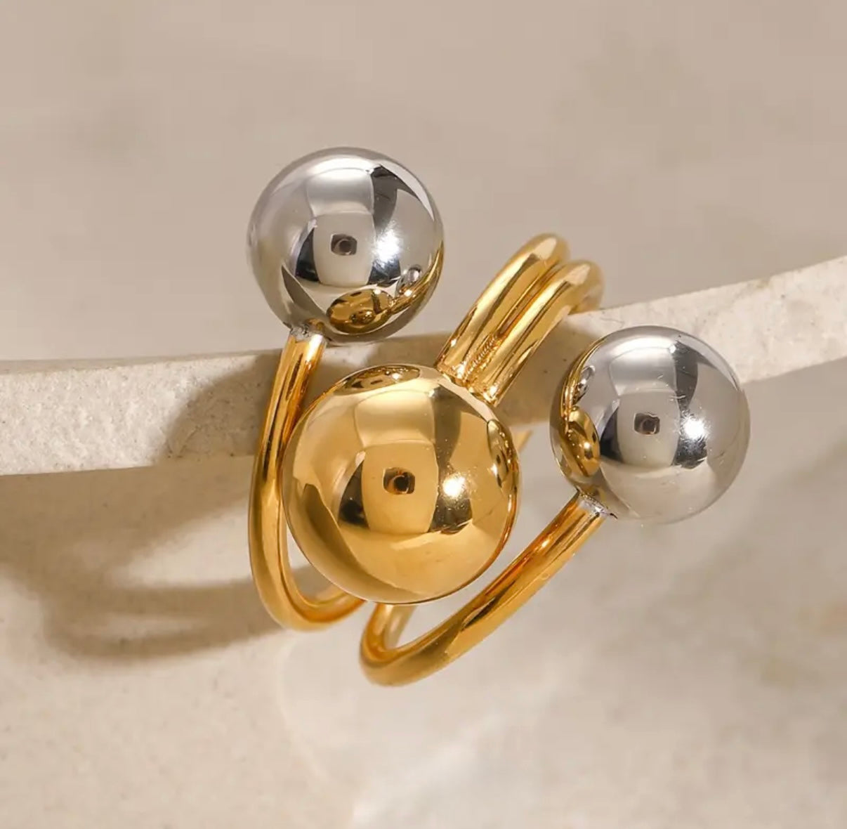 Hannah Stainless Steel Ring