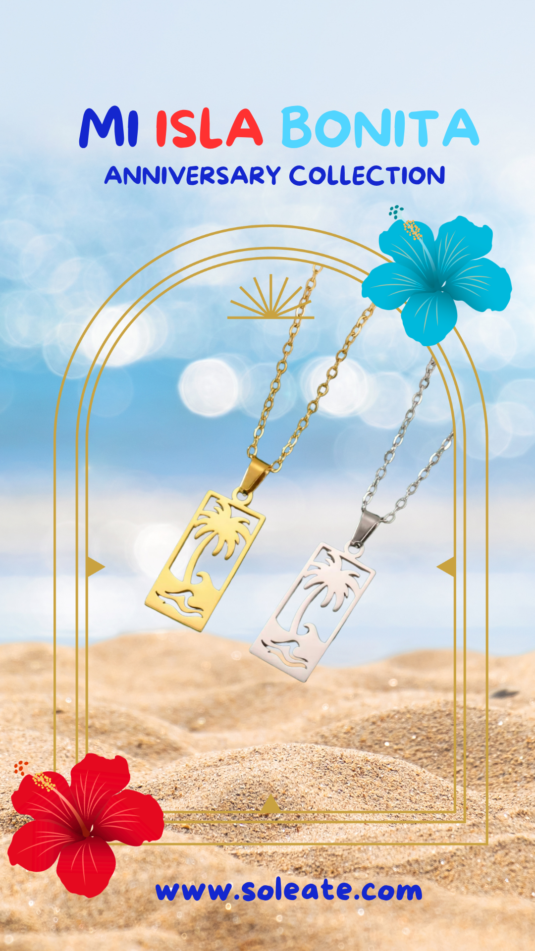 Palmera Stainless Steel Necklace