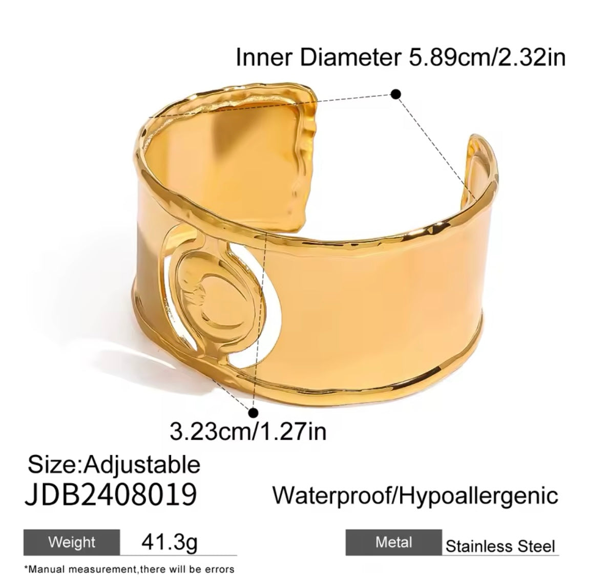 HalfMoon Stainless Steel Bracelet