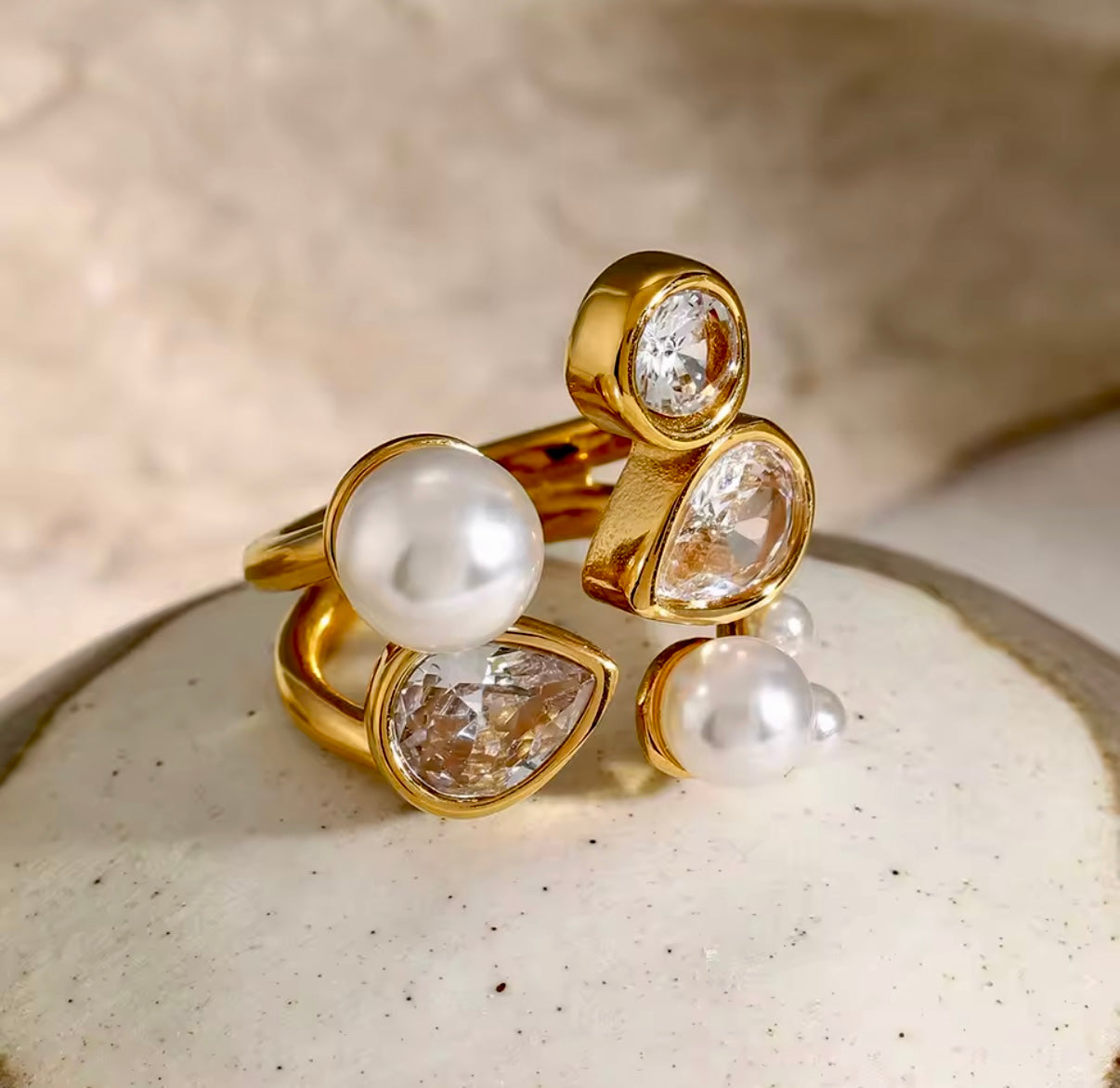 Charlotte Stainless Steel Ring