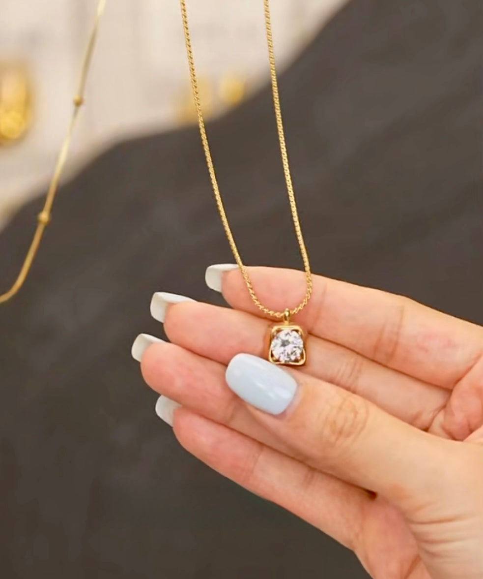 Tyra Double Stainless Steel Necklace