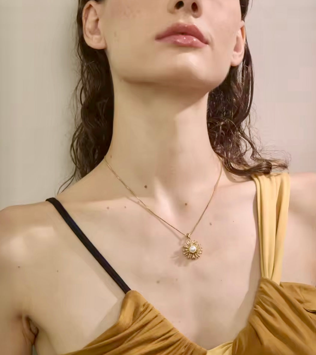 Daisy Stainless Steel Necklace