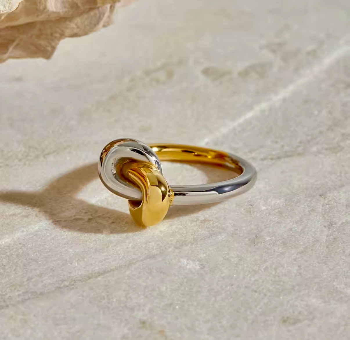 Cross Knot Stainless Steel Ring