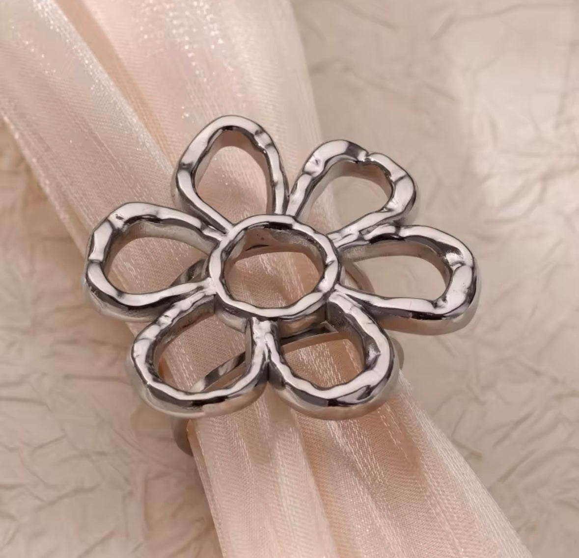 Floral Stainless Steel Ring