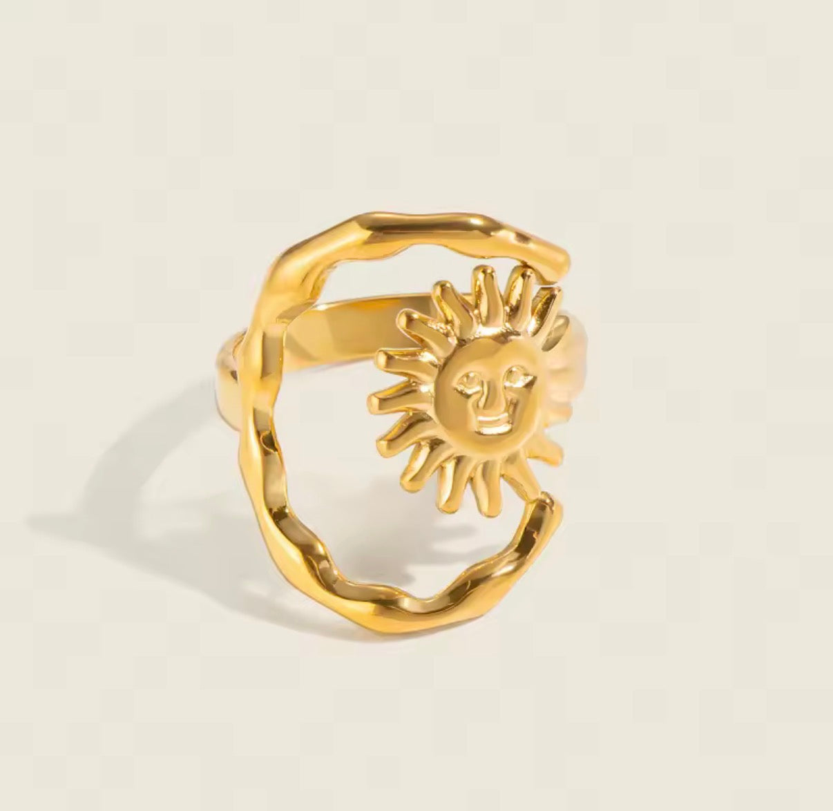 Sky Sun Stainless Steel Ring
