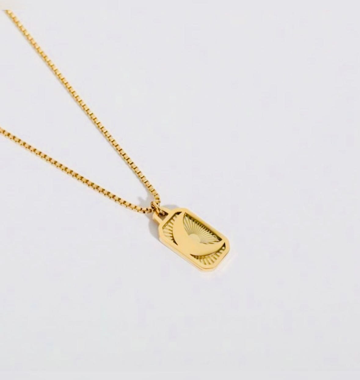 Moon~Sun Stainless Steel Necklace
