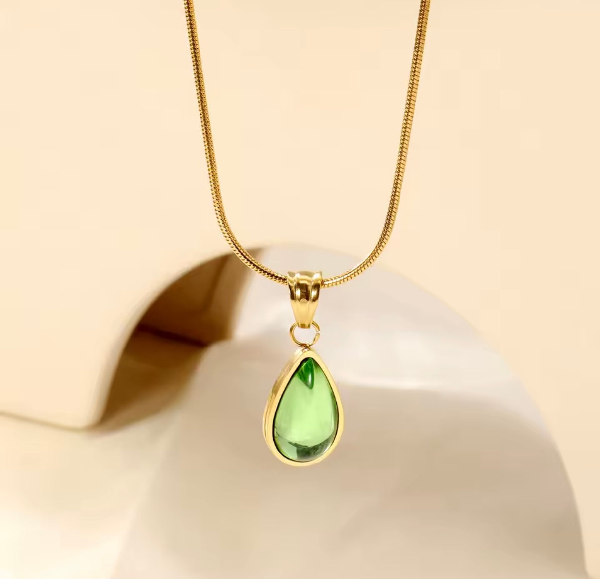 Alexa Drop Stainless Steel Necklace