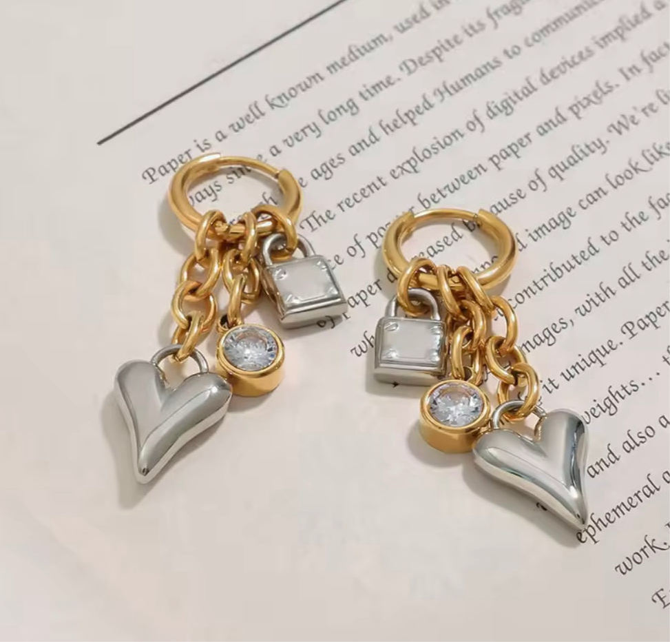 Pretty Charms Stainless Steel Earrings