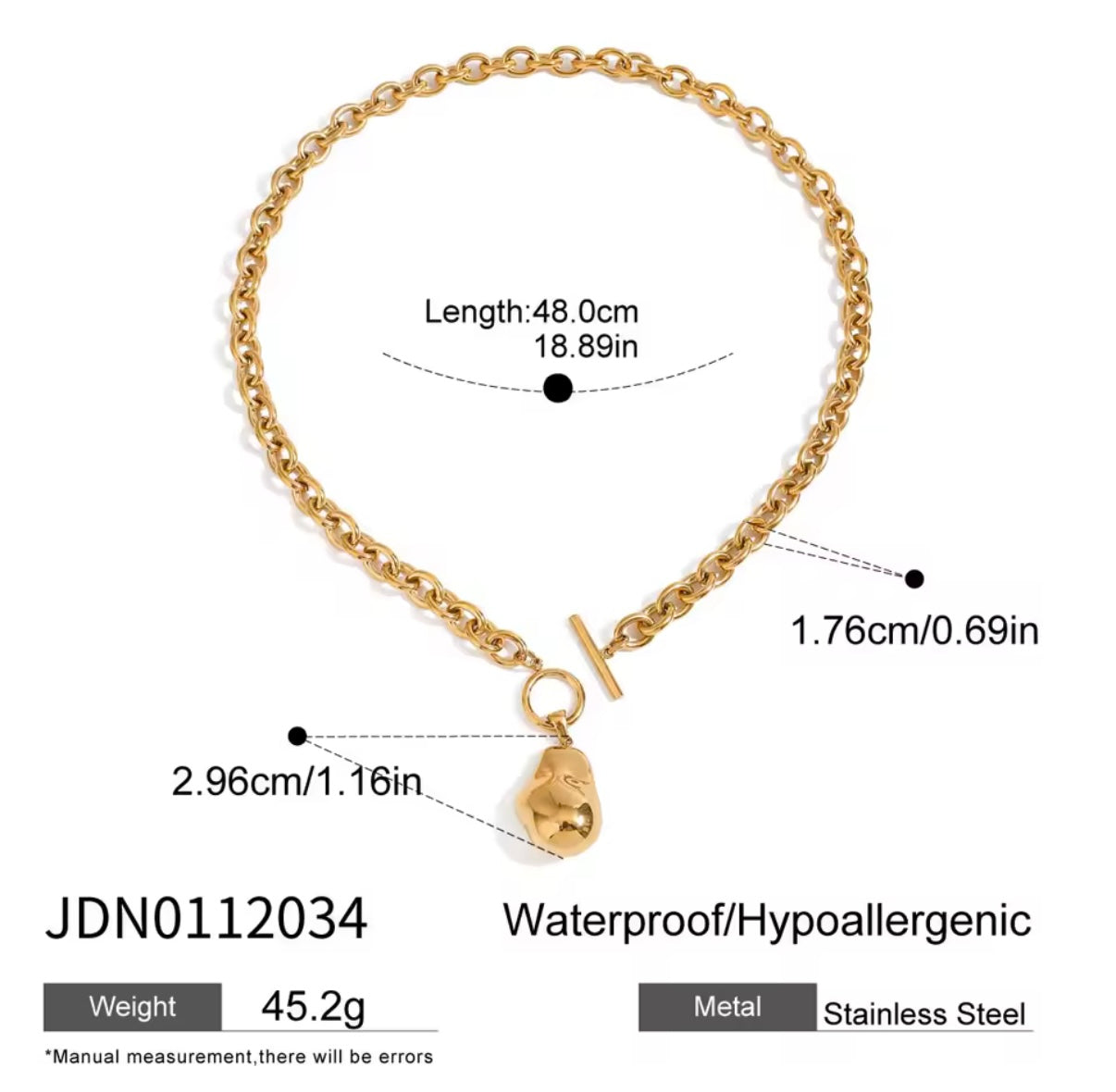 Bold Stainless Steel Necklace