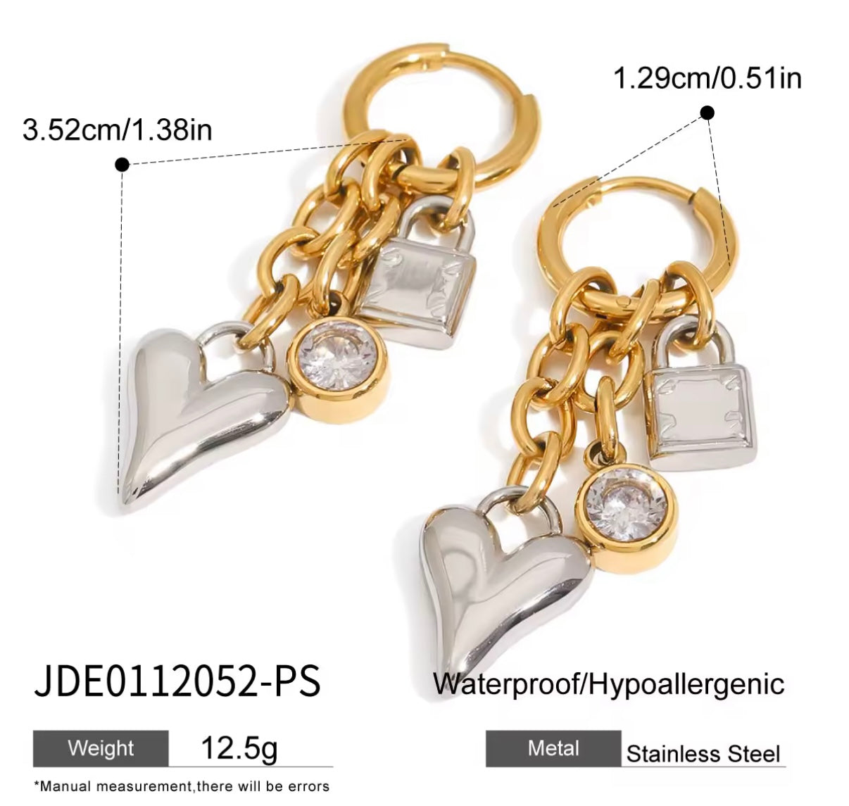Pretty Charms Stainless Steel Earrings