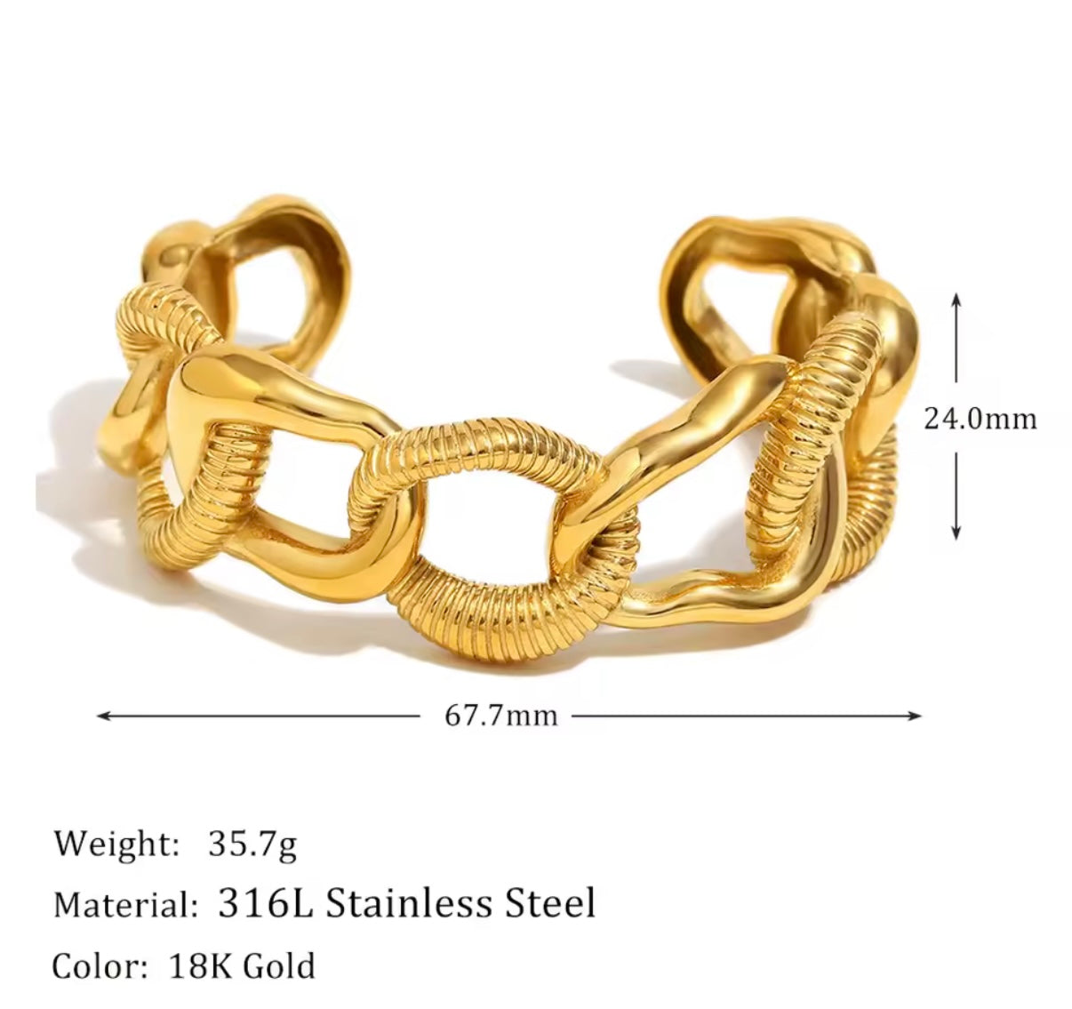 Adele Stainless Steel Bracelet