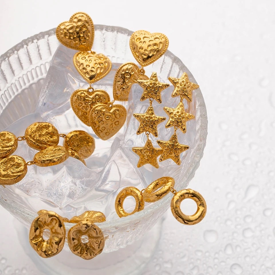 Sweetheart Stainless Steel Earrings