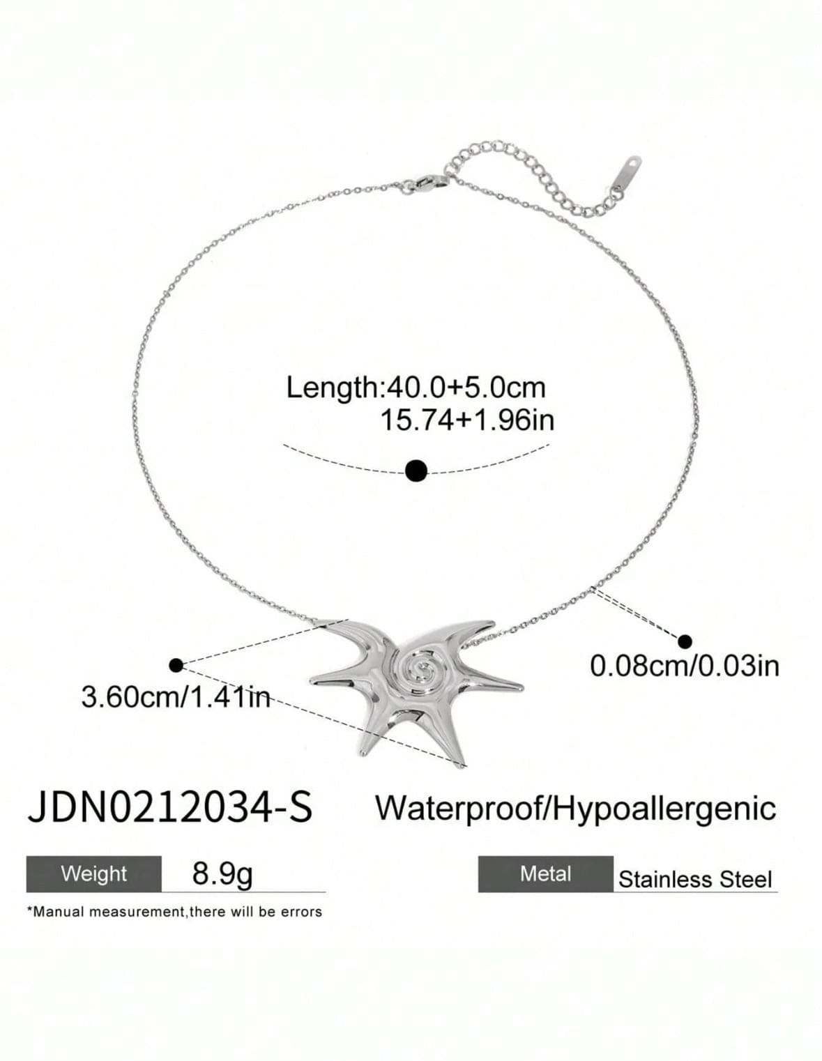 Seastar Stainless Steel Necklace