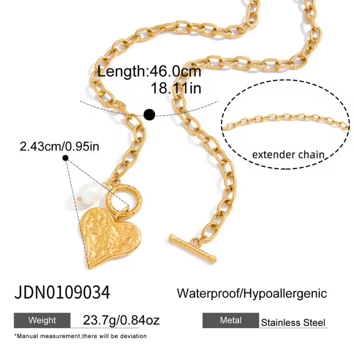 Sweetheart Stainless Steel Necklace