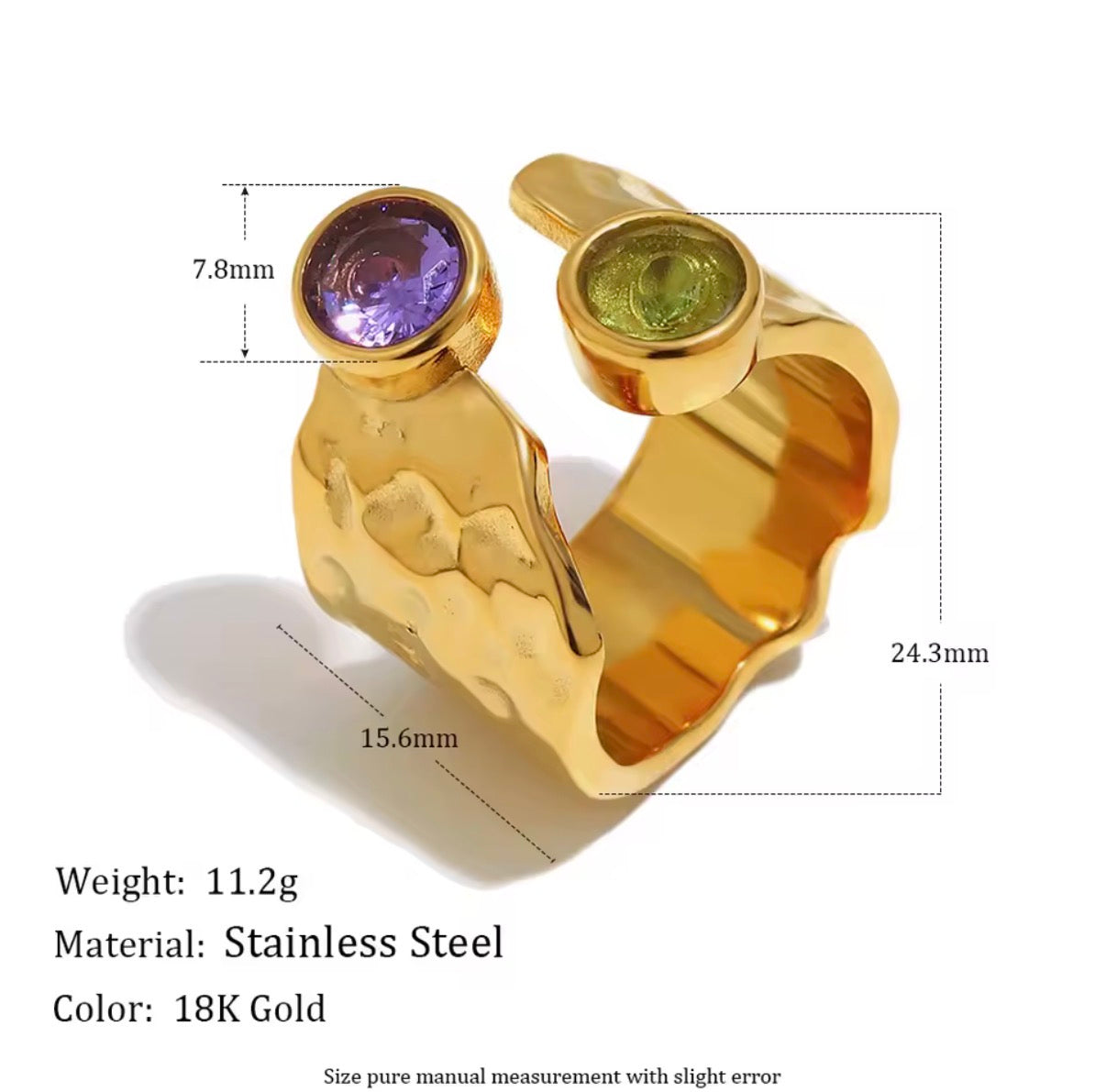 Isabela Stainless Steel Ring