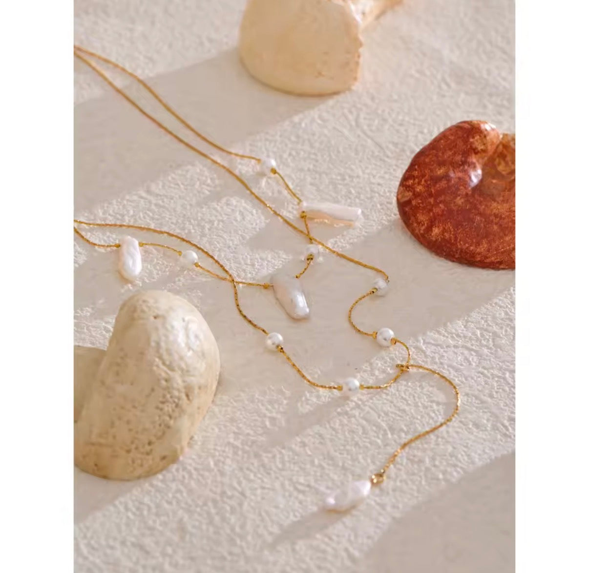 Baroque Stainless Steel Necklace