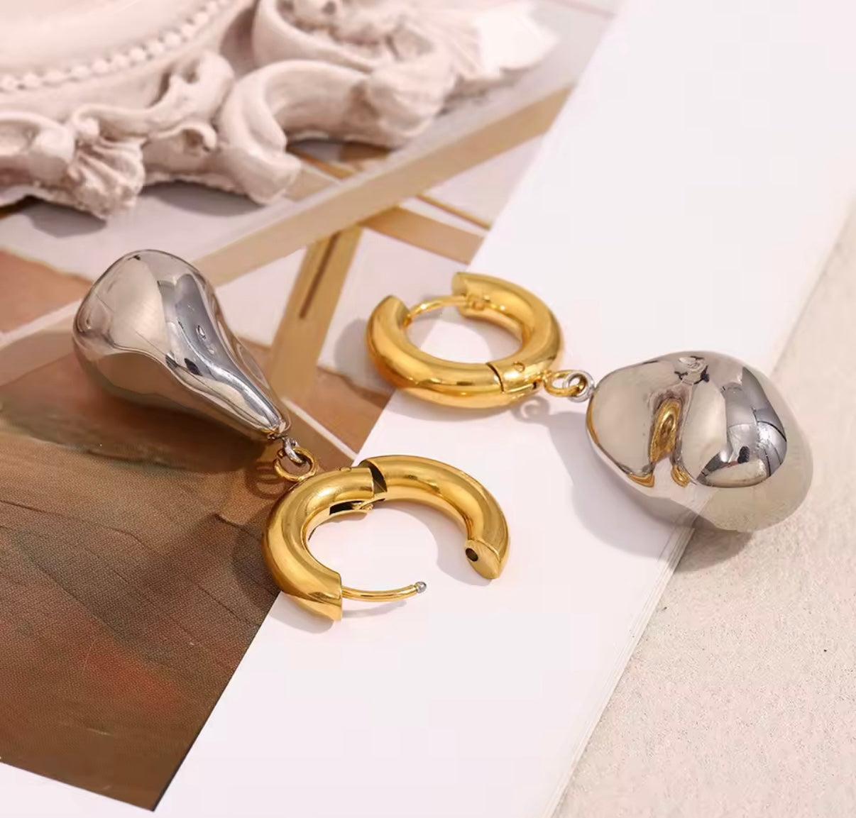 Bold Stainless Steel Earrings