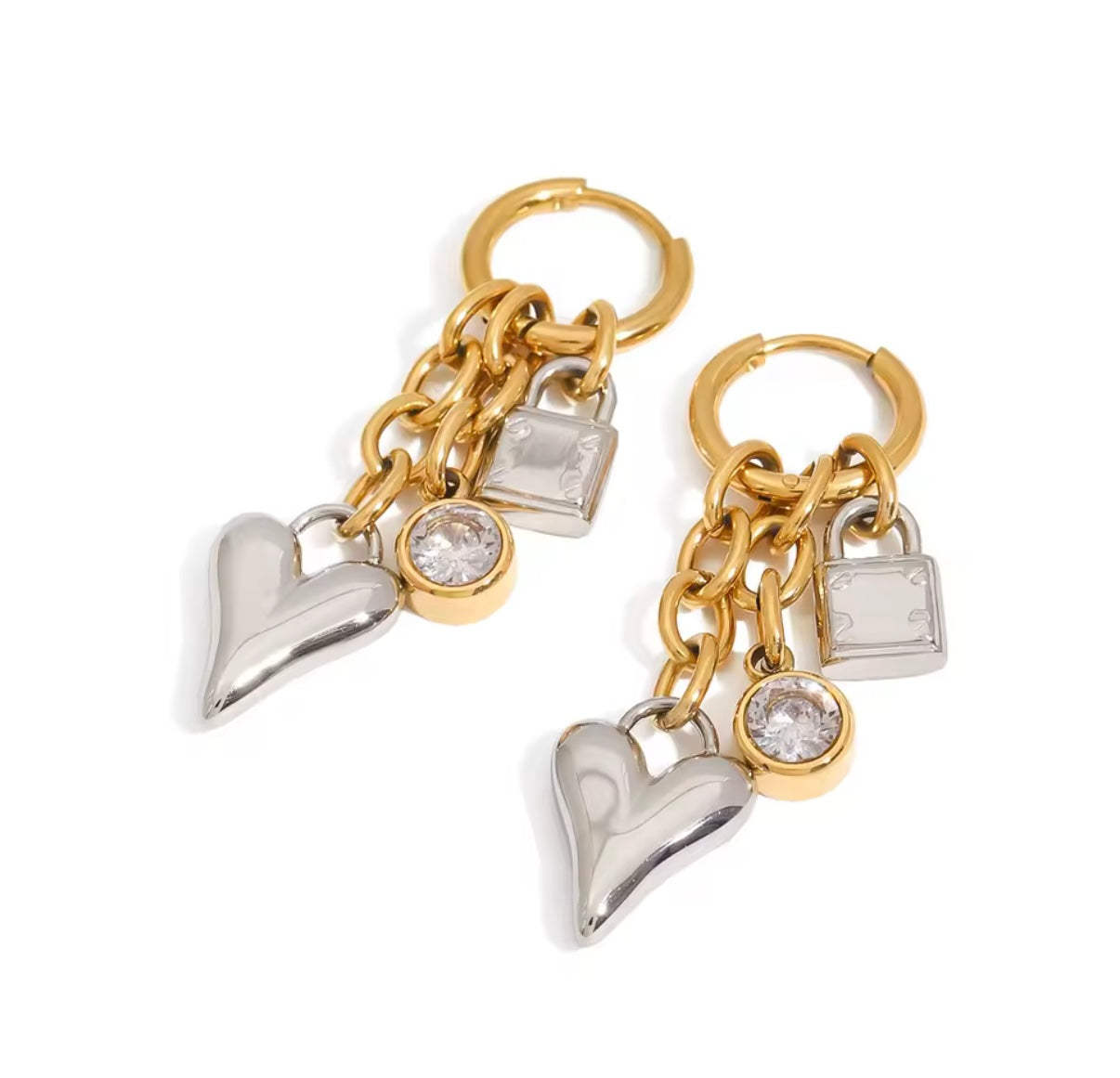 Pretty Charms Stainless Steel Earrings