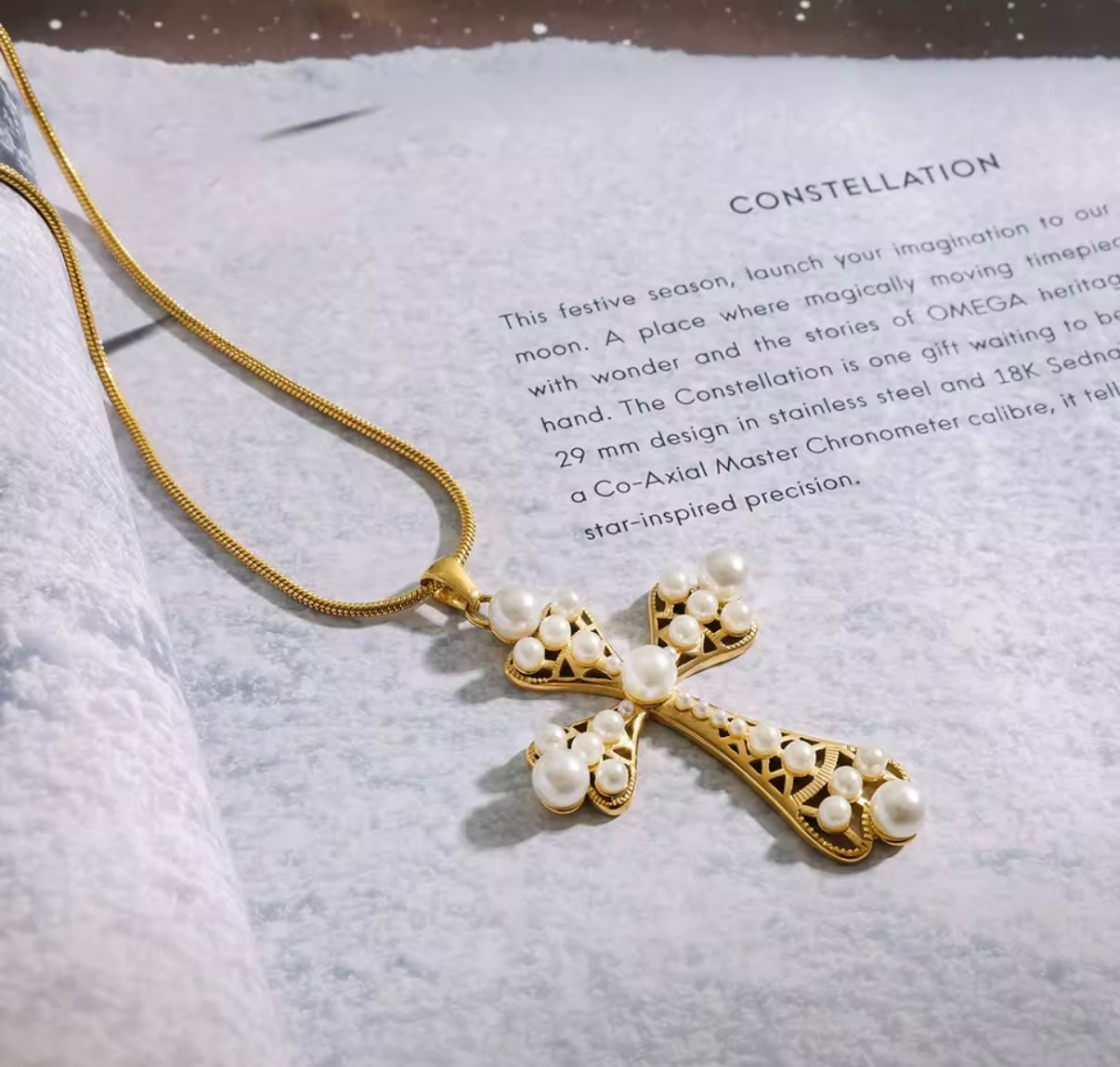 Serena Cross Stainless Steel Necklace