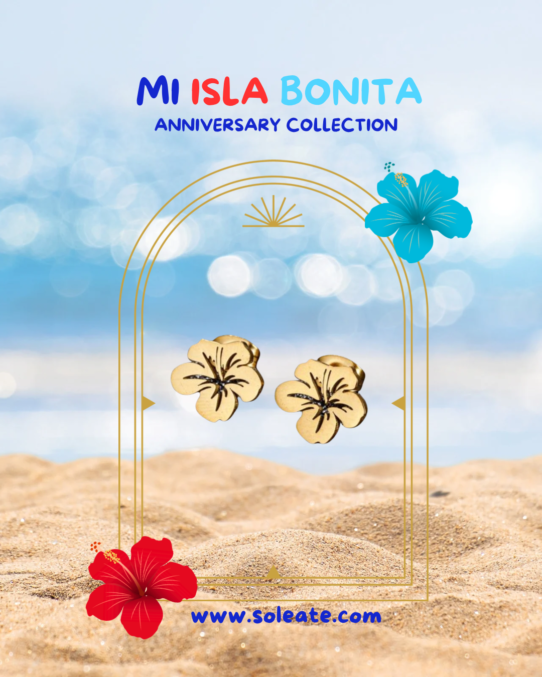 Amapola Studs Stainless Steel Earrings