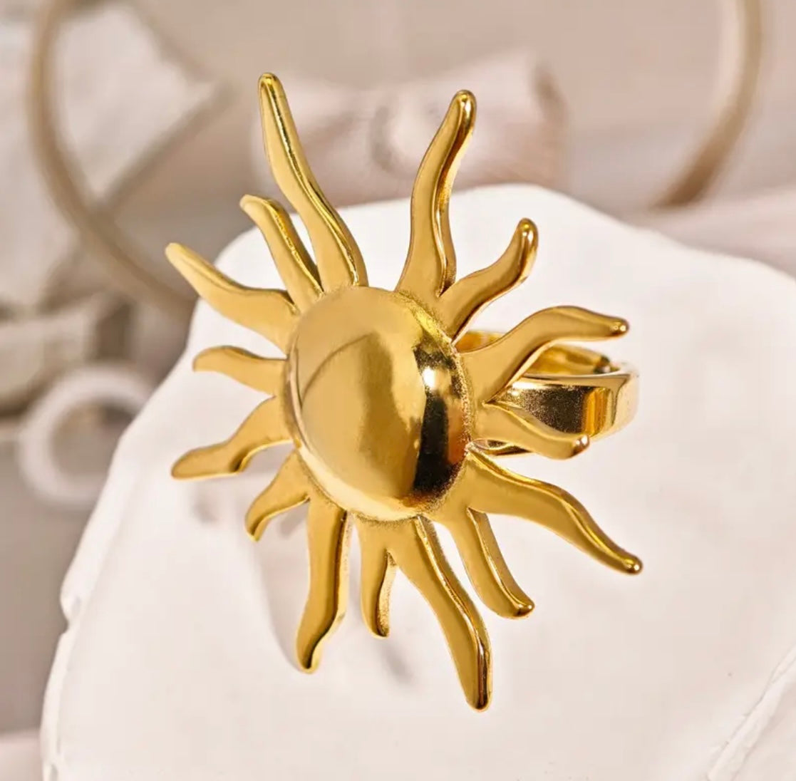 Sunshine 2 Stainless Steel Ring