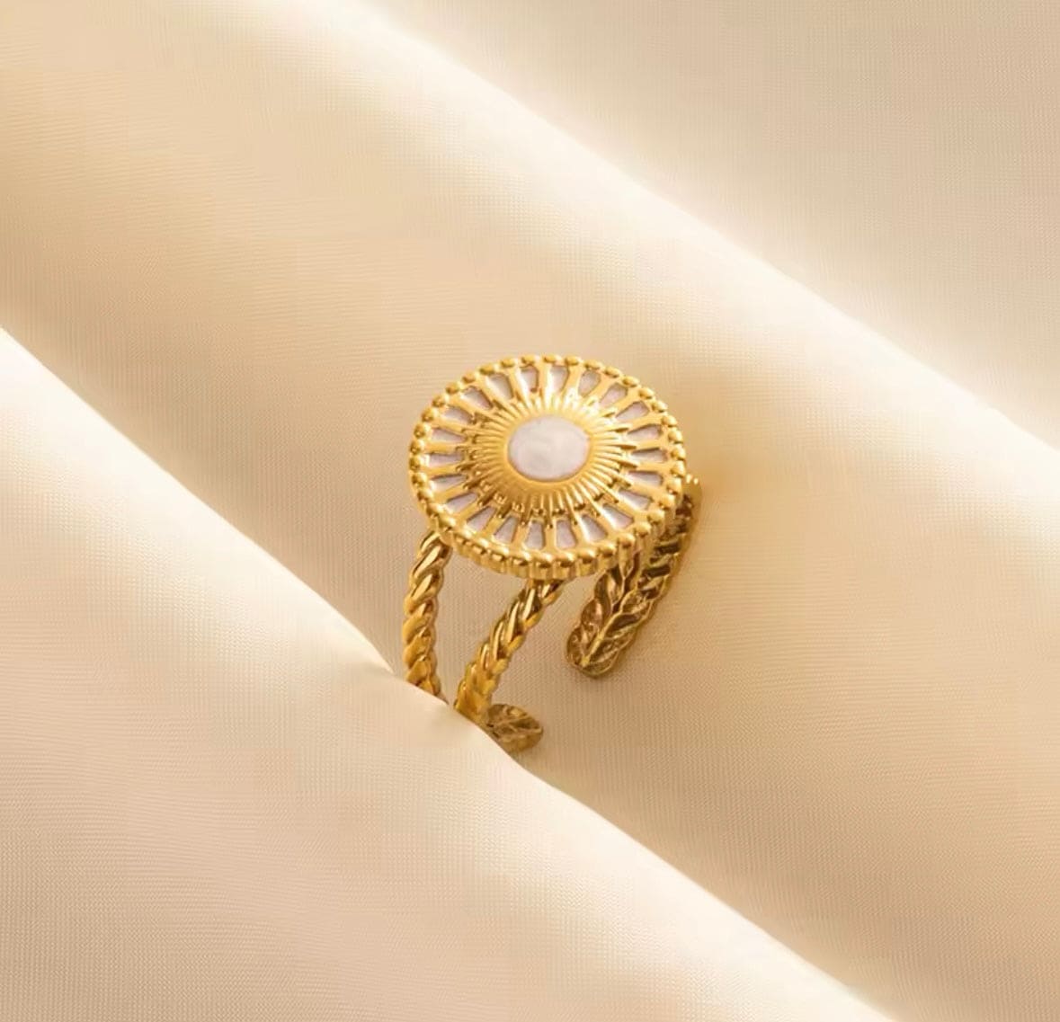 Golden Sun Stainless Steel Ring