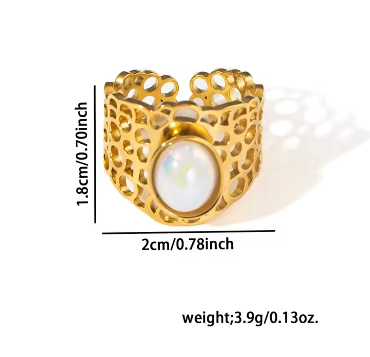 Arlene Stainless Steel Ring