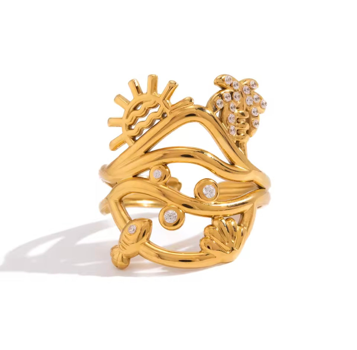 Paradise Stainless Steel Ring