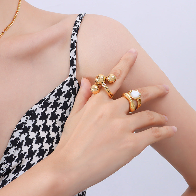 Hannah Stainless Steel Ring