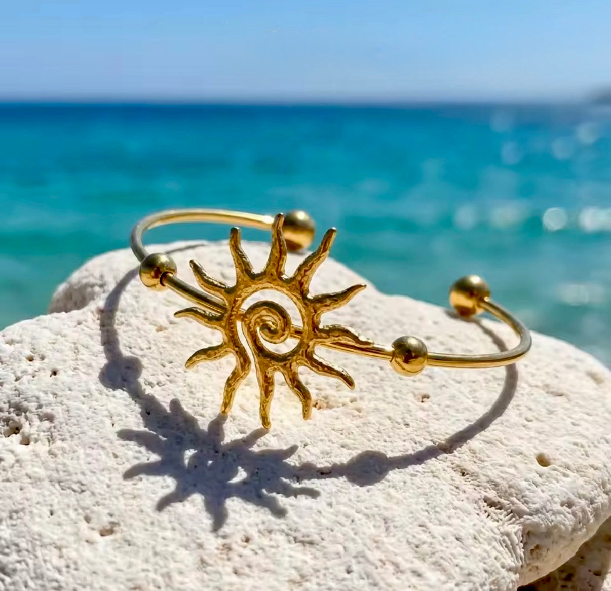 Goddess Sun Stainless Steel Bracelet