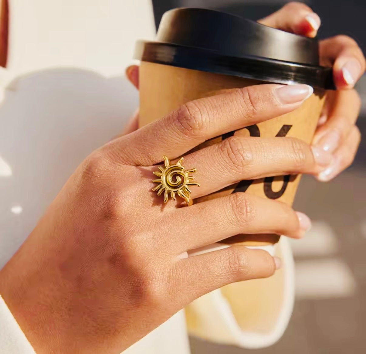 Sun Muse Stainless Steel Ring
