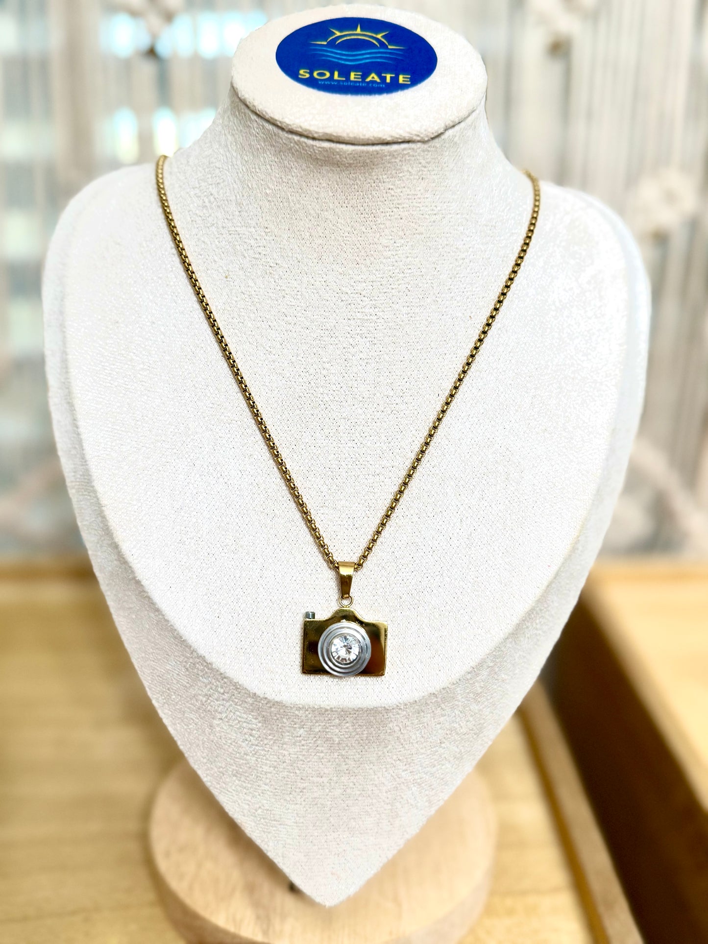 Dtmf Camera Stainless Steel Necklace