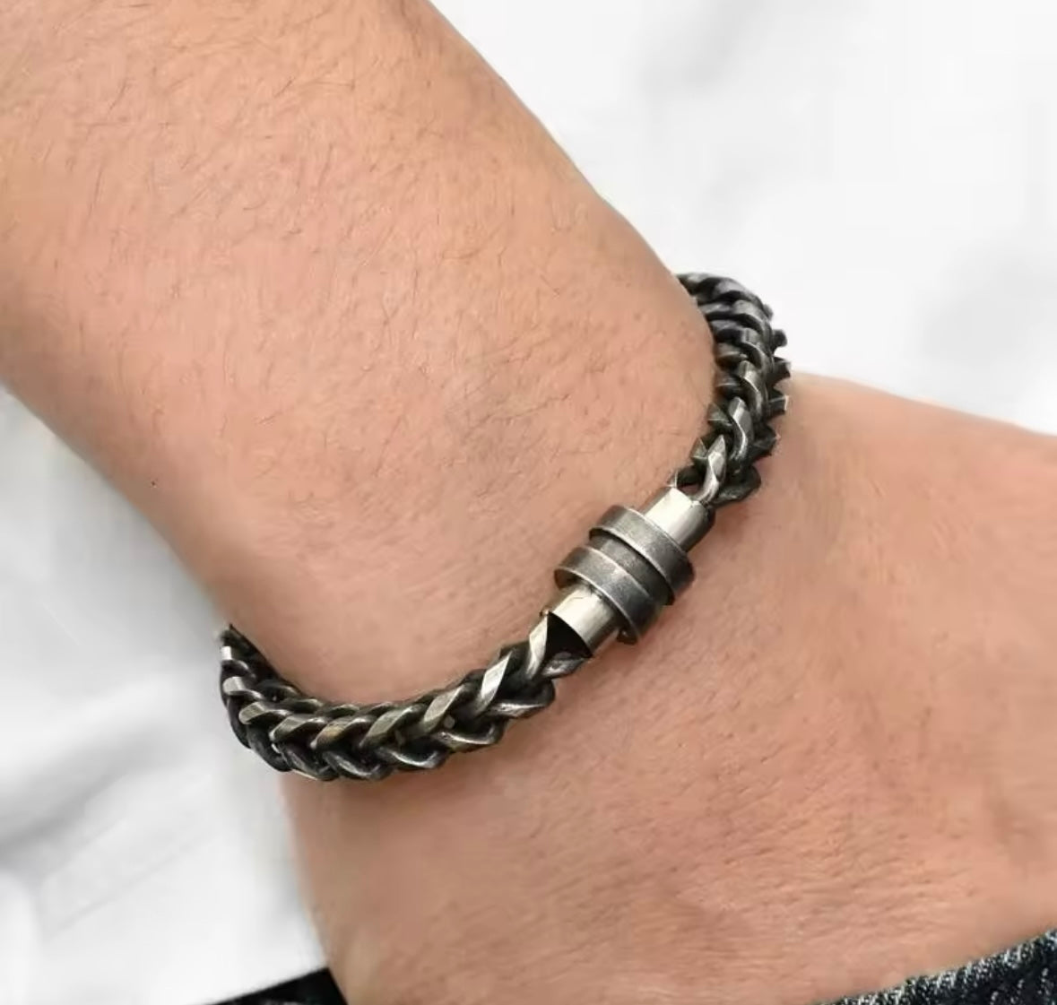 Vintage Stainless Steel Bracelet