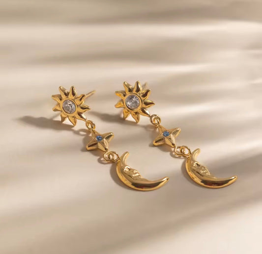 Stars Spark Stainless Steel Earrings (Copy)