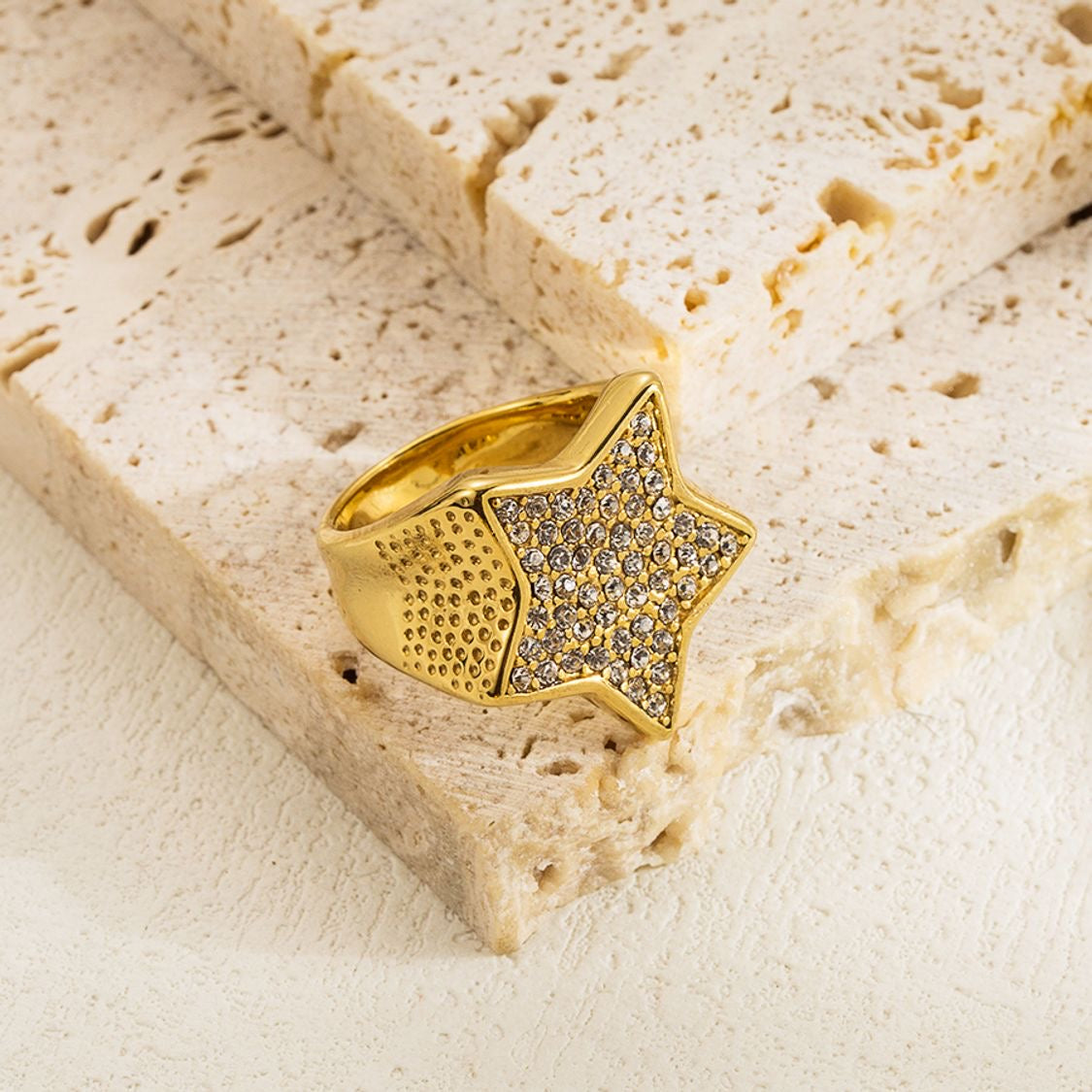 Shine Star Stainless Steel Ring