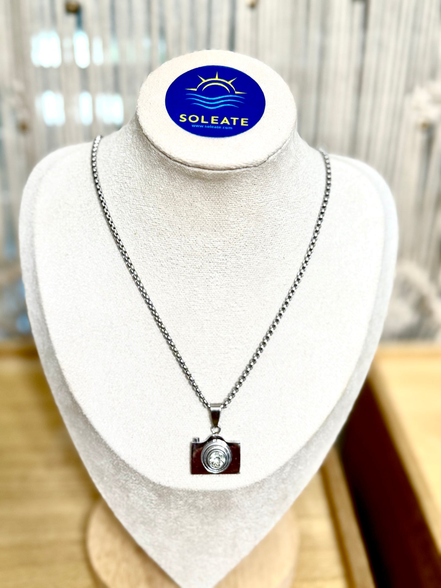 Dtmf Camera Stainless Steel Necklace