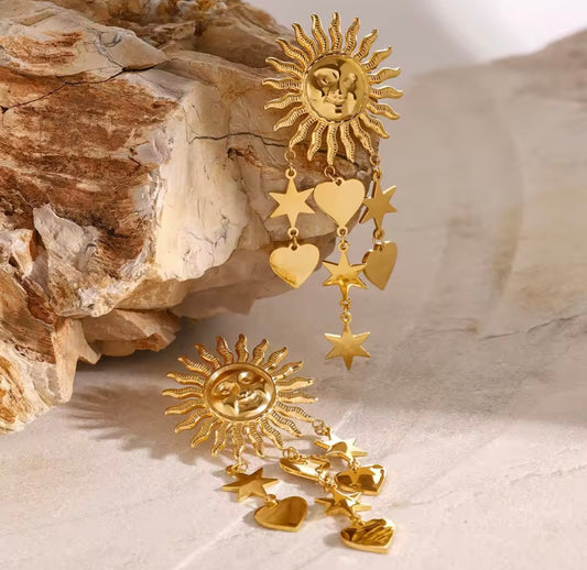 Tropical Stainless Steel Earrings